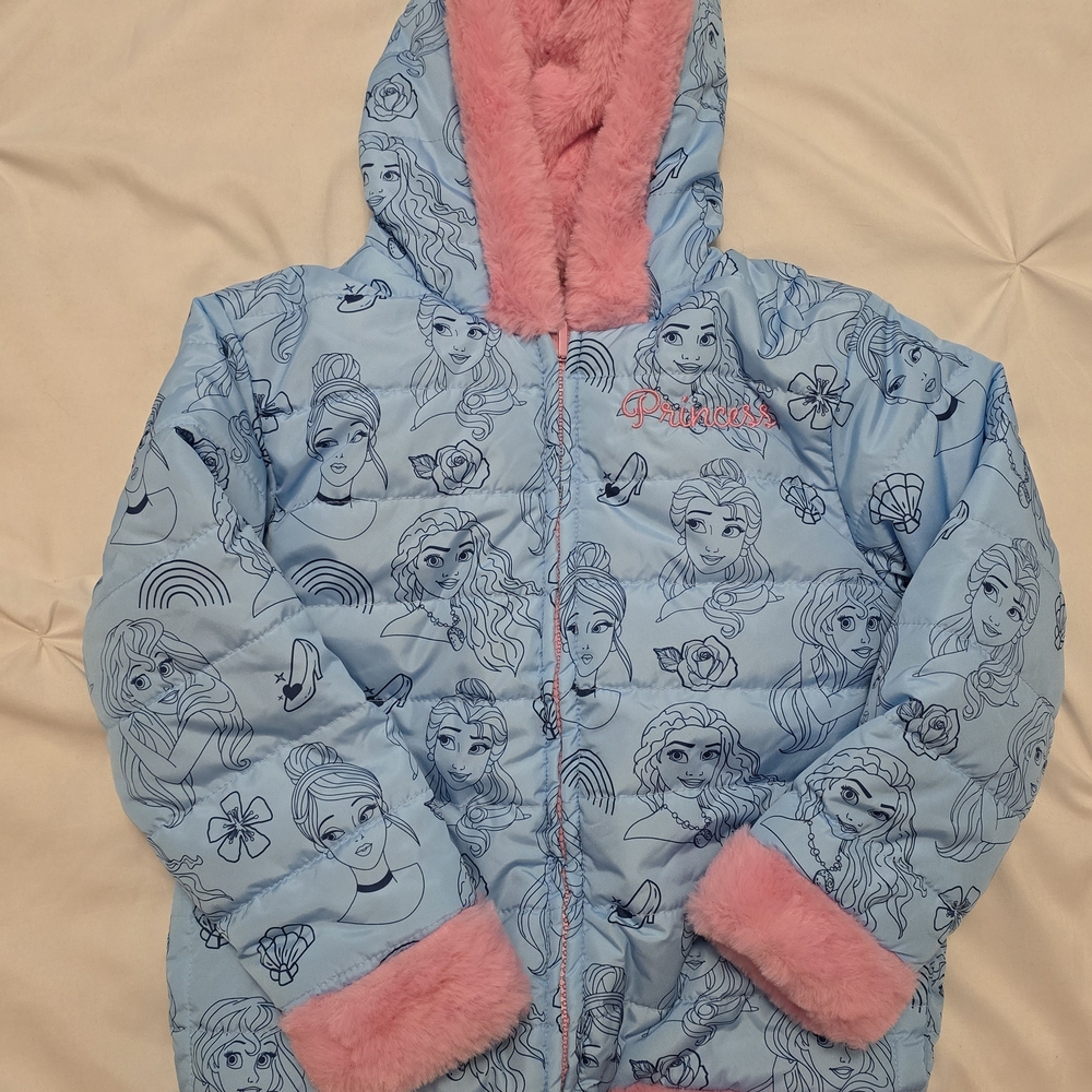 Disney Blue and Pink Princess Kids Jacket